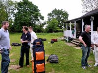 Danny B - who later produced an excellent all-round performance. Joe B who was disgracefully got out by Uncle Adam later in the day